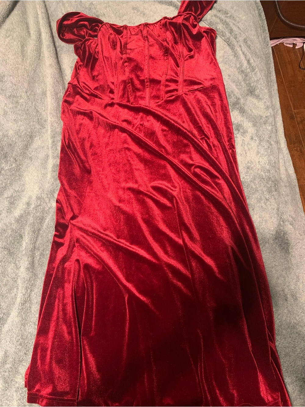 Red Velvet Slip Dress NWT